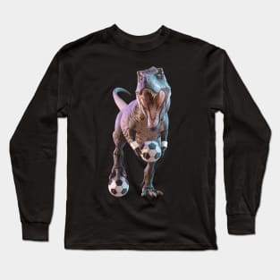 Soccer T-Rex Sensation Long Sleeve T-Shirt